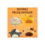 Luminoo SEVİMLİ PELÜŞ YASTIK TOMBİK KEDİ 35 CM