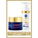 Luminous630 Thiamidol Etkili Leke Karşıtı Cilt Serumu 30ml Ve Gece Yüz Kremi 50ml, Hyaluronik Asit