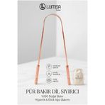 Lumisa Home Dil Kazıma Çubuğu %100 Bakır Dil Temizleme Aparatı Temizleyici Kazıyıcı Sıyırıcı