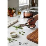 Lumisa Home LM-4208 Pro-Cut Paslanmaz Çelik Çok Amaçlı Mutfak Makası – Ergonomik Saplı