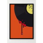 Lumiyo Kan Damlalı Plak Tasarımlı Batman Soundtrack Çerçeveli Poster