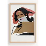 Lumiyo Modern Soyut Kadın Portresi Çerçeveli Poster - Duvar Dekoru