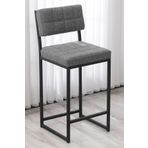 Lumodi Mobilya Retro Bar Sandalyesi Ada Mutfak Sandalyesi Bar Taburesi Mutfak Sandalyesi 65 cm - Gri