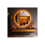 lumora mirror design Cirelia Amber Led'li Lazer Kumlamalı Lavabo & Banyo Aynası (Dokunmatik Sensörlü)