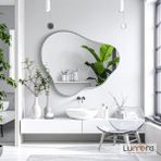 Lumora Mirror Design Nira Modern Gümüş Boyalı Mdf Çerçeveli Dekoratif Ayna - 60 x 50