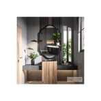 lumora mirror design Zayne Modern Siyah Boyalı MDF Çerçeveli Dekoratif Ayna