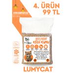 LUMYCAT %100 Doğal Çam Peleti Kedi Kumu 30lt Tozsuz Çuval Gönderi