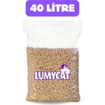 Lumycat %100 Doğal Çam Peleti Kedi Kumu 40 Lt Tozsuz Ürün 6mm Ferah Çam Kokusu ile