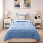 Luna Bueno Sherpa Comforter Tek Kişilik Uyku Seti - Mavi