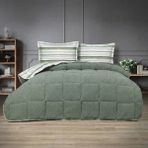 Luna Bueno Sherpa Comforter Tek Kişilik Uyku Seti - Yeşil
