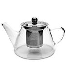 Luna Cucina Epinox 500 ml Çelik Süzgeçli Cam Demlik