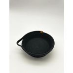Luna Cucina Jüt Tek Kulplu Siyah 21 cm Organizer Sepet
