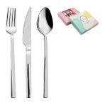 Luna Cucina Lia 18 Parça Çatal-Kaşık-Bıçak Takımı - Gümüş