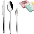 Luna Cucina Lorena 24 Parça Gümüş Çatal Kaşık Bıçak Takımı