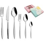 Luna Cucina Lorena 36 Parça Çatal-Kaşık-Bıçak Takımı - Gümüş