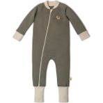 Luna di Cotone 1.0 Tog %100 Organik Pamuklu Uyku Tulumu - Zeytin Yeşili - 2 - 3 Yaş