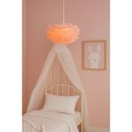 Luna Lighting Flora Model Pembe Tüylü Modern Sarkıt Tekli Avize
