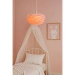 Luna Lighting Flora Model Tüylü Kumaş Modern Estetik Tekli Sarkıt Avize - Pembe