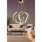 Luna Lighting Luna Model Kumandalı 3 Renk Salon Yemek Çocuk Odası Hol Antre Koridor LED Sarkıt Avize - Gold