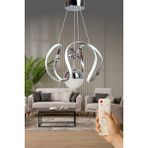 Luna Lighting Luna Model Kumandalı 3 Renk Salon Yemek Çocuk Odası Hol Antre Koridor LED Sarkıt Avize - Krom