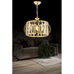 Luna Lighting Luxury Gold 27 Cm Kristal Taşlı Avize