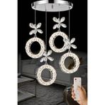 Luna Lighting Medusa Model 4 lü Krom Kaplama 3 RENK Kumandalı Salon Mutfak Oturma Yatak Odası Modern Led Avize