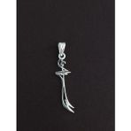 Luna Luster 925 Ayar Gümüş Kılıç Figürlü Trend Erkek Kolye Ucu Yılbaşı Yeni Yıl Hediye