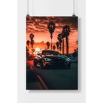 Luna Marissa BMW Spor Araba Poster Çerçevesiz Duvar Posteri