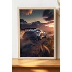 Luna Marissa Porsche Poster - Çerçevesiz Araba Poster
