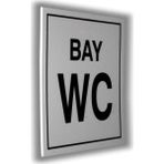 Luna Pvc Tabela Yazı Bay Wc 10 x 10 cm
