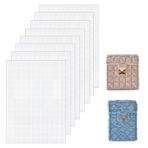 Lunaanda Plastik kanvas levhalar, 8 adet plastik file kanvas, kanaviçe için, 30 x 20 cm beyaz plastik kafes örgü kumaş, kanvas, kendin yap el işi, nakış, örgü, tığ işi projeleri, cep üretimi için