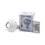 Lunaev 2IN1-KUMANDALI RGB LED AMPUL - BLUETOOTH HOPARLÖR MÜZİK ÇALAR LED-7W - HOPARLÖR-3W