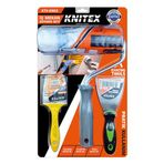 Lunaev 3 Pcs Nalbur - Boyacı Set Spatula - Kestirme Fırça - Boya Rulo 20 cm