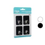 Lunaev 4PCS CLOUD ASKI NO-2 SİYAH - BEYAZ PLASTİK YAPIŞKANLI MONTAJ (4490)