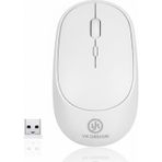 Lunaev Beyaz Renkli Ergonomik Sessiz Kablosuz Mouse – USB Alıcılı, Ofis ve Oyun İçin Konforlu Bilgisayar Faresi MS6310 (4490)