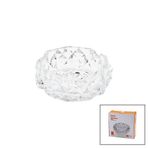 Lunaev Büyük Cam - Dıamond Kristal Şekil Yuvarlak Küllük Çap: 12.8 cm - D: 5.2 cm Oto Küllükler