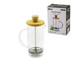 Lunaev French Press Bambu Kapak 350 ml Cam Bitki Süzgeçi