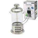 Lunaev French Press Metal Kafes - Metal Kapak 800 ml Cam Bitki Süzgeçi