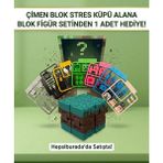 LunaLab3D Stres Küpü Çim - Sonsuz Küp, Katlaç, Eğlenceli ve Taşınabilir Fidget Oyuncağı, Özel Seri, Oyun Karakteri