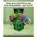 LunaLab3D Stres Küpü Yeşil Surat - Sonsuz Küp, Katlaç, Eğlenceli ve Taşınabilir Fidget Oyuncağı, Özel Seri, Oyun Karakteri