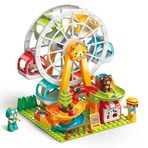 Lunapark Dönme Dolap Büyük Blok Seti 81 Parça - Kendi Eğlence Dünyanı İnşa Et