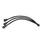 Lunatic 0343 4 Pin Fan Çoklayıcı Y PWM Çoklayıcı Splitter Kablosu - Bir (PWM) fan başlığından iki (PWM) fanı birbirine bağlayın - 3 pimli DC fanlar ve fan konektörleriyle uyumludur.