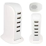 Lunatic 11061 5 KANAL 5 VOLT - 4 AMPER - 20 WATT MULTIPLEXER PM-11061 USB GÜÇ İSTASYONU Aşırı Akım, Kısa Devre ve Yüksek Gerilim Korumalı Tüm USB Şarj Desteğili Mobil Cihazlar