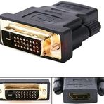 Lunatic 1350 Hdmi DİŞİ DVİ (24+1) ERKEK ÇEVİRİCİ DÖNÜŞTÜRÜCÜ ADAPTOR TV LCD MONİTÖR KASA PC LAPTOP