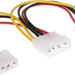 Lunatic 2544 4 Pin Molex Power Çoklayıcı 2 Çıkış 1 Giriş Supply Kasa Güç Kablosu