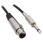 LUNATİC 2899 HAZIR 5 METRE MİKROFON ARA KABLOSU (6.3MM GİTAR ERKEK - CA NO N XLR DİŞİ) (2899 Gümüş)