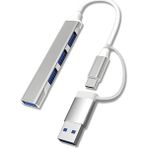 Lunatic 3360 Usb 3.0 Type C Hub 4 Port Çoklayıcı Çoğaltıcı Çevirici Dönüştürücü Adaptör 2'si 1 Arada USB & Type-C 4 Portlu Hub USB Type-A & USB Type-C (Hibrit Tasarım) 5 Gbps (USB 3.0 Destekli)