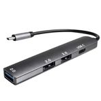 LUNATİC 38770 TYPE-C - USB-C 3 PORT 3.0 USB HUB Çıkış Portları: 1 x USB-C (Dişi) + 3 x USB 2.0 Tip-A (Dişi) Veri Aktarım Hızı: 480 Mbps