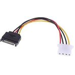 Lunatic 4348 Sata Kasa Hdd Dişi Erkek 4 pin Power Molex Güç Kablosu 20 cm