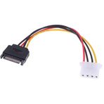 Lunatic 4348 Sata Kasa Hdd Dişi Erkek 4 pin Power Molex Güç Kablosu 20 cm